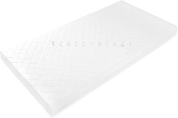 Restorology Baby Infant Crib Mattresses Breathable Extra Thick Super Soft Baby Toddler Cot Mattress Anti Allergy Waterproof With Removable Washable Cover Made In UK - 87 x 44 x 5 cm - Image 2