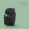 Maxi-Cosi Tanza i-Size, High Back Booster Seat, 3.5–12 years, 100–150cm, Compact Foldable Car Seat, 10 Headrest Positions, G-CELL Side Impact Protection, Padded & Elevated Kids Car Seat, Full Black - Image 3