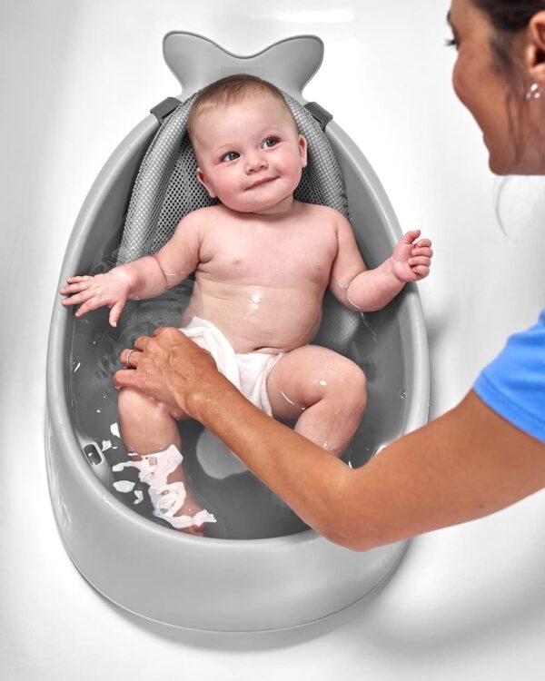 Skip Hop Moby Smart Sling 3-Stage Bathtub - Grey, 6+ months; up to 25 lbs - Image 2