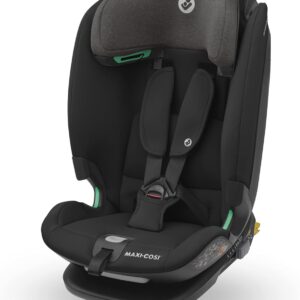 Maxi-Cosi Titan Plus i-Size, Multi-age ISOFIX Child Car Seat, 15 months - 12 years (76 - 150 cm), G-CELL Side Impact Protection, 4 Recline Positions, Soft Foam Cushions in Headrest, Authentic Black