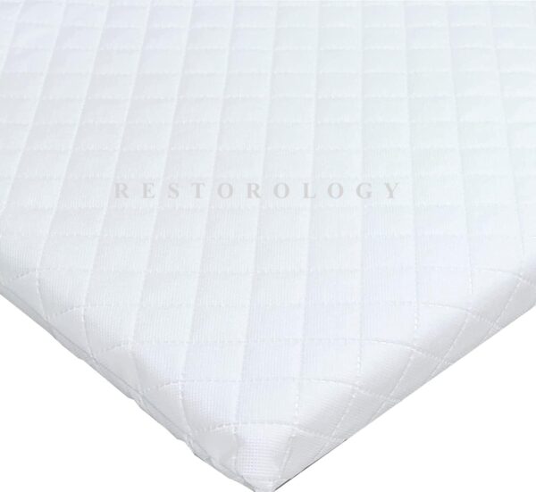 Restorology Baby Infant Crib Mattresses Breathable Extra Thick Super Soft Baby Toddler Cot Mattress Anti Allergy Waterproof With Removable Washable Cover Made In UK - 87 x 44 x 5 cm - Image 3