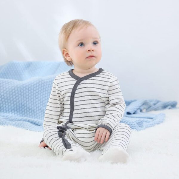 MAMIMAKA Baby Rompers Pajamas Cotton Jumpsuit Boys Girls Sleepsuit Long Sleeve Footed Bodysuits One-Piece Outfits - Image 6