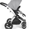 Ickle Bubba Stomp Luxe All-in-One I-Size Travel System with Isofix Base (Stratus) and Bubba&Me Crib - Silver/Pearl Grey/Black - Image 3