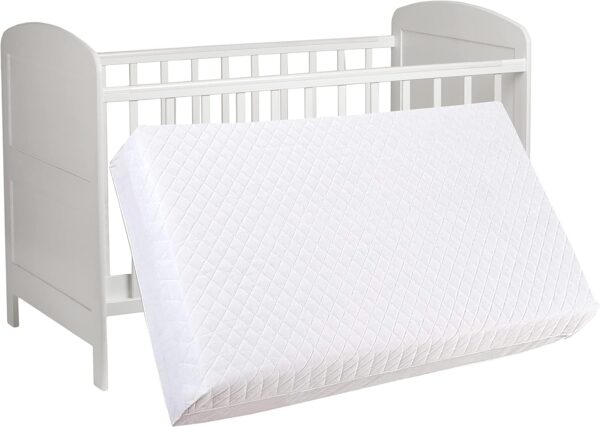 Trade Court Baby Travel Cot Mattress – 120 x 60 x 7.5 cm Toddler Bed, Crib Extra Thick Foam - Fits Most Graco/M&P Cots - Breathable & Anti Allergenic Removable Cover Protector Dust Mite Bedding