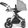 Ickle Bubba Stomp Luxe All-in-One I-Size Travel System with Isofix Base (Stratus) and Bubba&Me Crib - Silver/Pearl Grey/Black - Image 4
