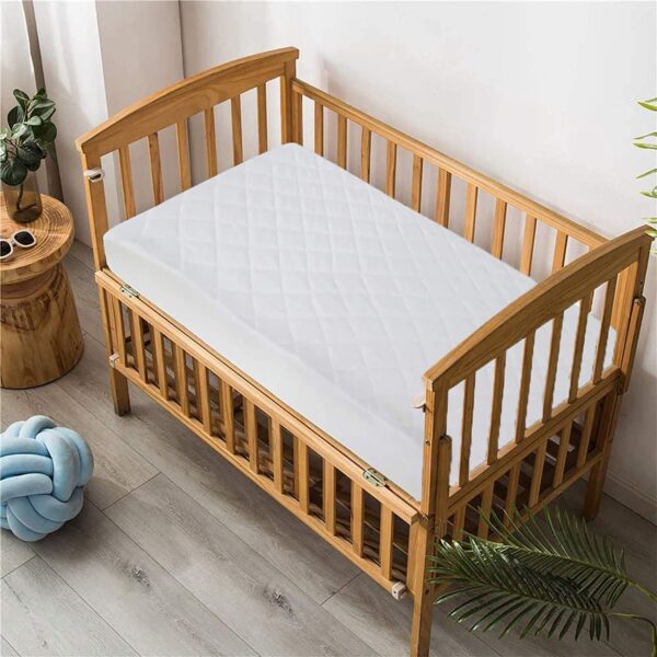 Trade Court Baby Travel Cot Mattress – 120 x 60 x 7.5 cm Toddler Bed, Crib Extra Thick Foam - Fits Most Graco/M&P Cots - Breathable & Anti Allergenic Removable Cover Protector Dust Mite Bedding - Image 7