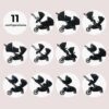 My Babiie MB33 Tandem Pushchair – Double Stroller from Birth to 15kg, Twin Seat Units Convert to Carrycot, 11 Configurations, Duo Includes Car Seat Adapters, Rain Covers – Dani Dyer Black Leopard - Image 4