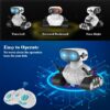 Hifunkido Interactive Smart Robot Toys Rechargeable Remote Control Robot Toy LED Eyes & Music, Dance, Laugh, Spin Around, for Children Age 3 4 5 6 Year Boys Girls Gift Present for Xmas, Birthday