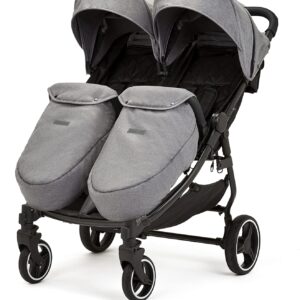 Ickle Bubba Venus Prime Double Stroller - Space Grey
