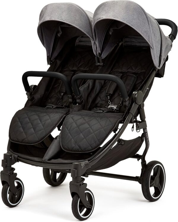 Ickle Bubba Venus Max Double Stroller - Space Grey