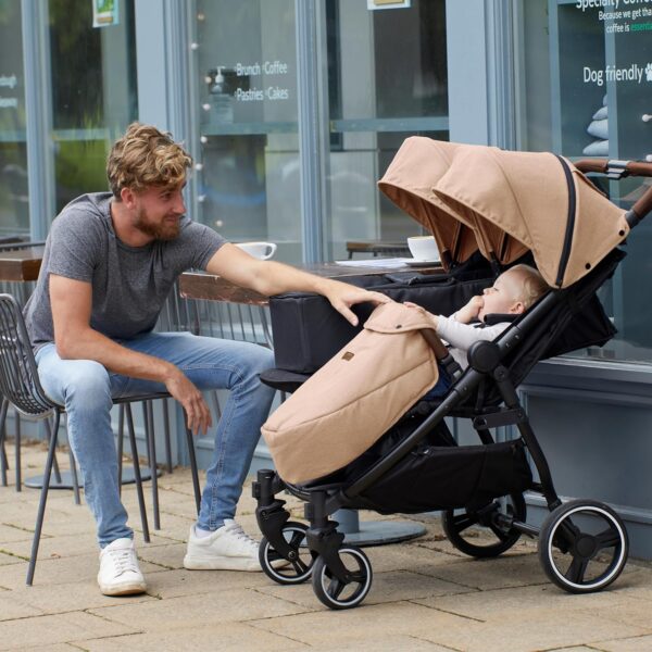 Ickle Bubba Venus Max Double Stroller - Space Grey - Image 2