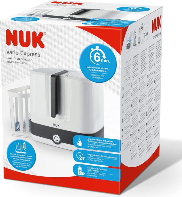 NUK Vario Express Steam Baby Bottle Electric Steriliser - Image 7