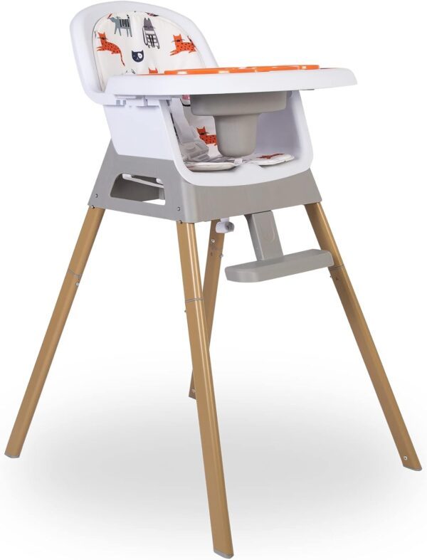 Red Kite Feed Me Snak 4 in 1 Highchair/Lo Chair/Toddler Chair/Booster Seat, White - Image 3