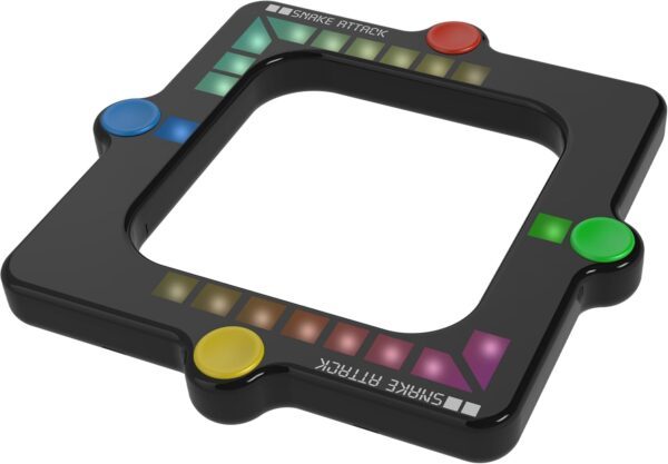 Snake Attack - Handheld Electronic Light up Game. 3 Game Play Modes. On the go fun! Addictive fidget toy!, Black - Image 2