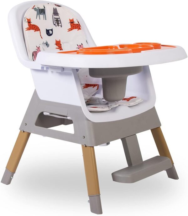 Red Kite Feed Me Snak 4 in 1 Highchair/Lo Chair/Toddler Chair/Booster Seat, White - Image 5