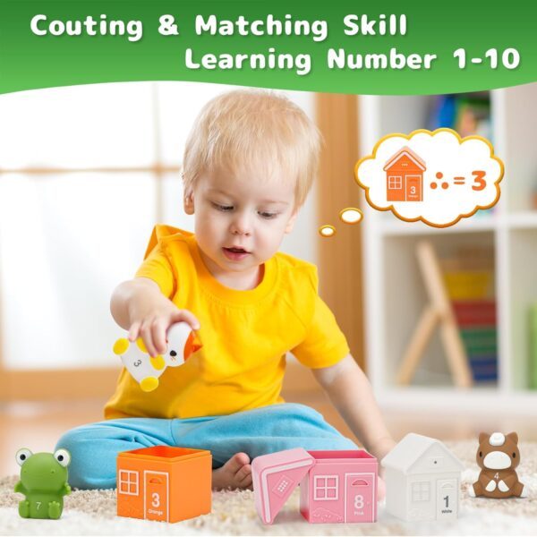 HappyGoLucky Toys for 1 2 3 Year Old Boys Girls, Farm Animals Toys for 1-3 Year Old Girl Gifts Toddler Toys Baby Toys Christmas Xmas Gifts for Kids Montessori Toys for 1-3 Year Old Birthday Presents - Image 4