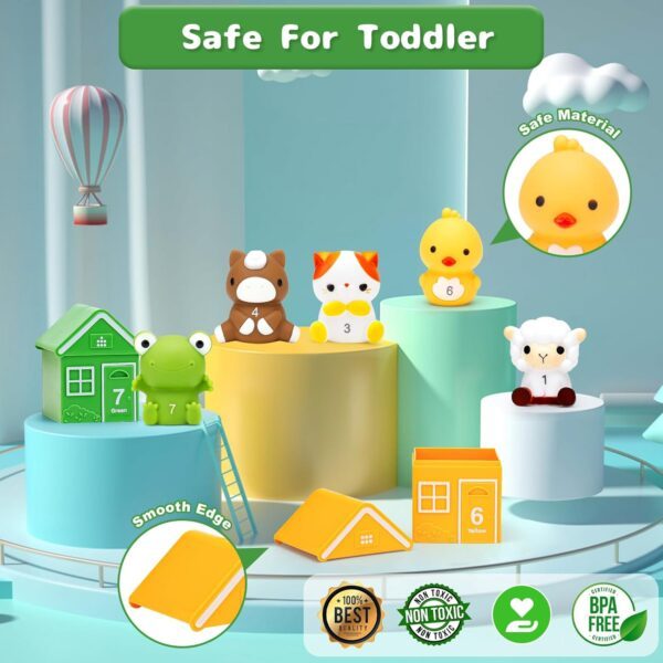HappyGoLucky Toys for 1 2 3 Year Old Boys Girls, Farm Animals Toys for 1-3 Year Old Girl Gifts Toddler Toys Baby Toys Christmas Xmas Gifts for Kids Montessori Toys for 1-3 Year Old Birthday Presents - Image 5