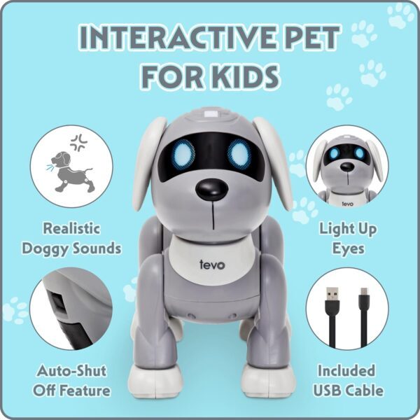 TEVO Robot Dog - Remote Control Dog Toy For Kids - Dancing, Singing, Smart Stunt Dog - Interactive Robotic Pet For Boys or Girls - Image 4