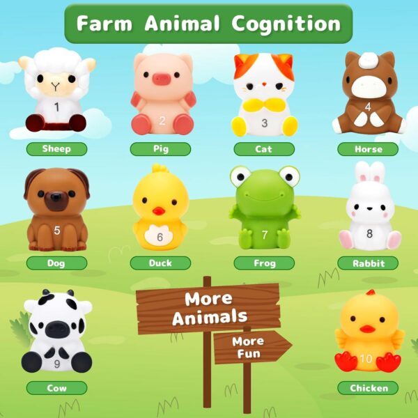 HappyGoLucky Toys for 1 2 3 Year Old Boys Girls, Farm Animals Toys for 1-3 Year Old Girl Gifts Toddler Toys Baby Toys Christmas Xmas Gifts for Kids Montessori Toys for 1-3 Year Old Birthday Presents - Image 6