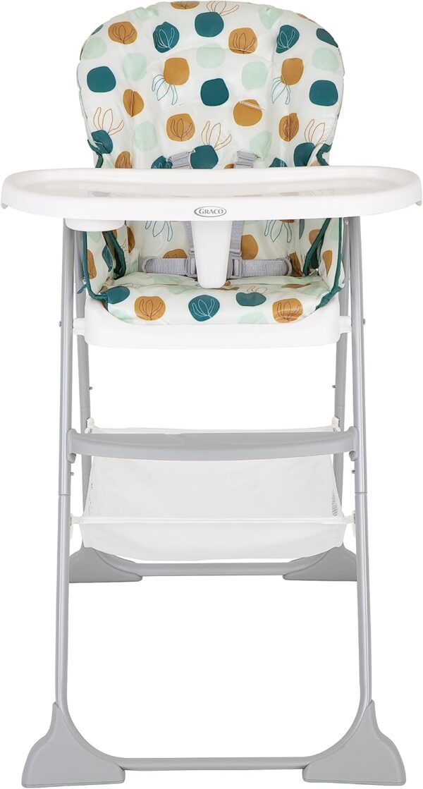 Graco SnackEase quick one-hand folding highchair, lightweight at only 6.3kg and comes with 3 recline positions for babies comfort, Organza fashion - Image 2