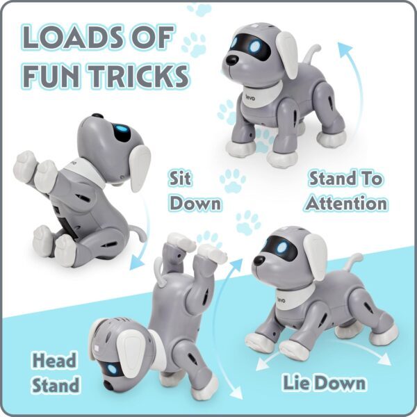 TEVO Robot Dog - Remote Control Dog Toy For Kids - Dancing, Singing, Smart Stunt Dog - Interactive Robotic Pet For Boys or Girls - Image 2
