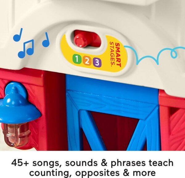 Fisher-Price Little People Caring for Animals Farm | Toddler Toys with Farm Animals, Lights and Sounds | Childs Farm Baby Toys | Farm Animal Toys for 1 Year Olds to 5 Year Olds | UK English, GLT78 - Image 3