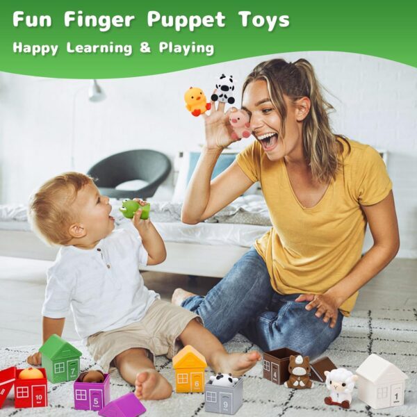 HappyGoLucky Toys for 1 2 3 Year Old Boys Girls, Farm Animals Toys for 1-3 Year Old Girl Gifts Toddler Toys Baby Toys Christmas Xmas Gifts for Kids Montessori Toys for 1-3 Year Old Birthday Presents - Image 3