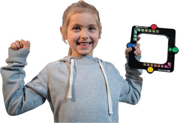 Snake Attack - Handheld Electronic Light up Game. 3 Game Play Modes. On the go fun! Addictive fidget toy!, Black - Image 3