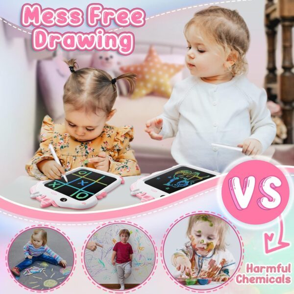 Unicorn Gifts for Girls Kids Toys - Girls Toddlers Toys Age 2 3 4 5 + Year Old Kids Advent Calendar LCD Doodle Writing Board Tablet Drawing Pad Birthday Christmas Gifts for Kids Girls Travel Toys - Image 5